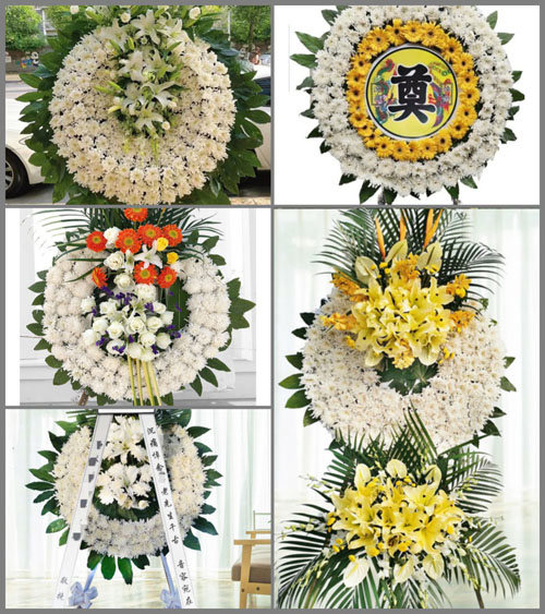 浙江省衢州江山市张村乡双合丰村花圈速递